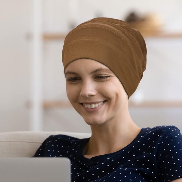 2 PCS Cotton Slouchy Chemo Beanies Set-3 - Picture 7 of 7